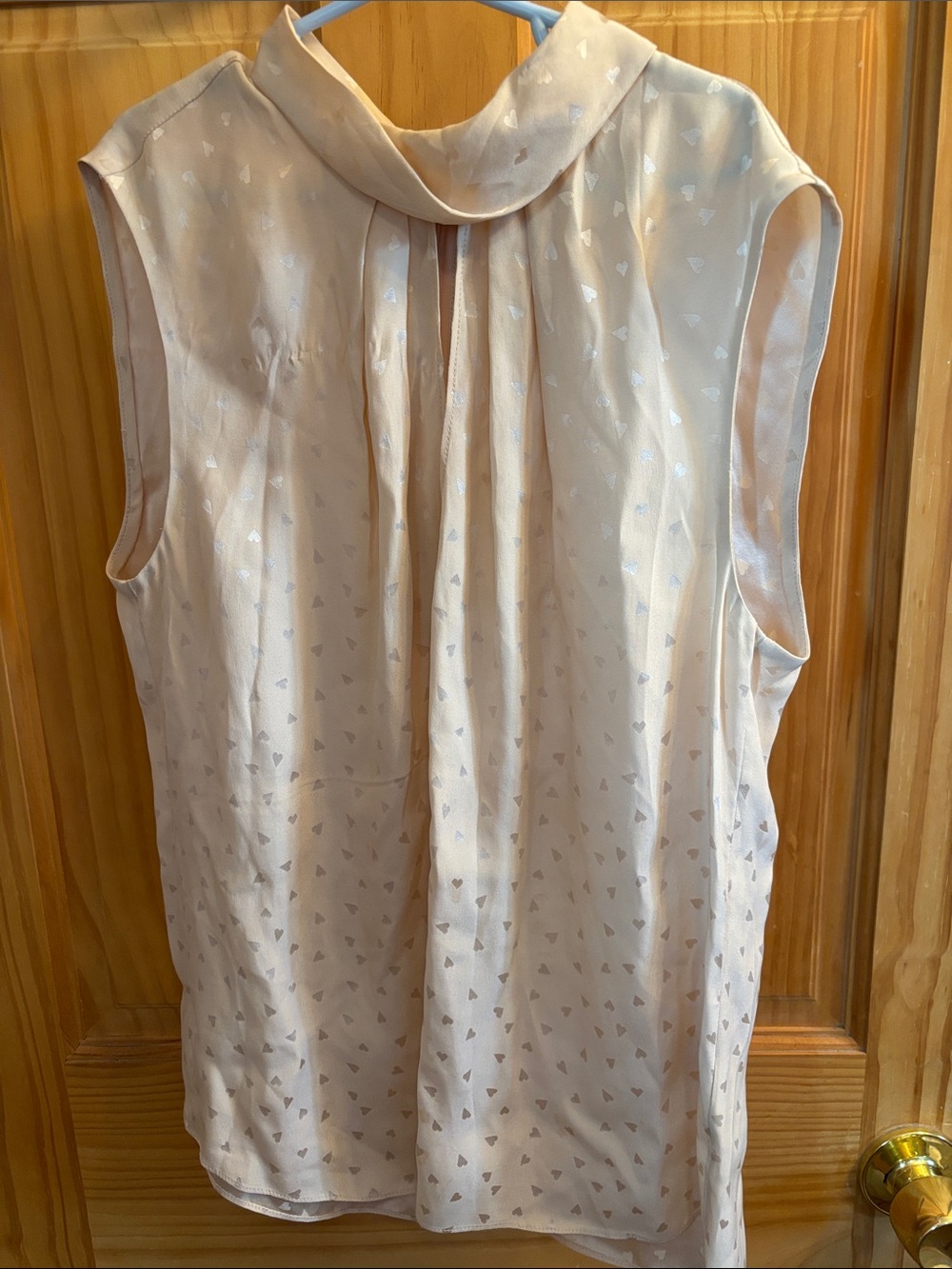 Rebecca Taylor Heart Print Silk Top